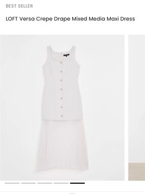 LOFT White Clay Maxi Dress